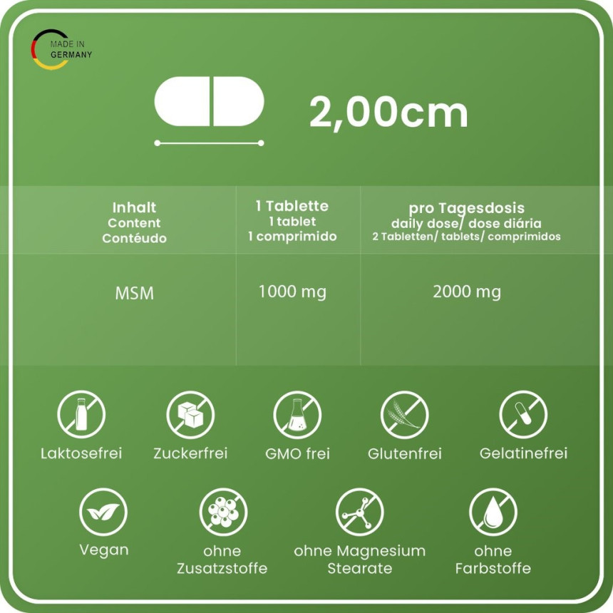 Surpresa NATURAL MSM 365 tabletek