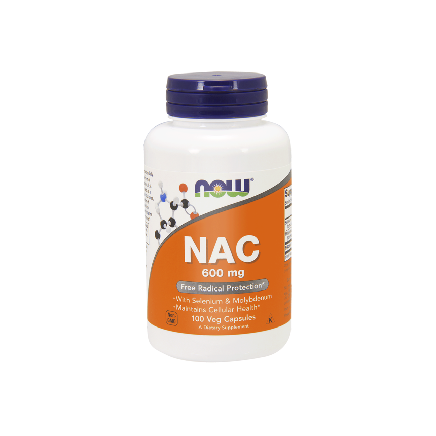 Now Foods NAC N-Acetylocysteina 600 mg - 100 kap.