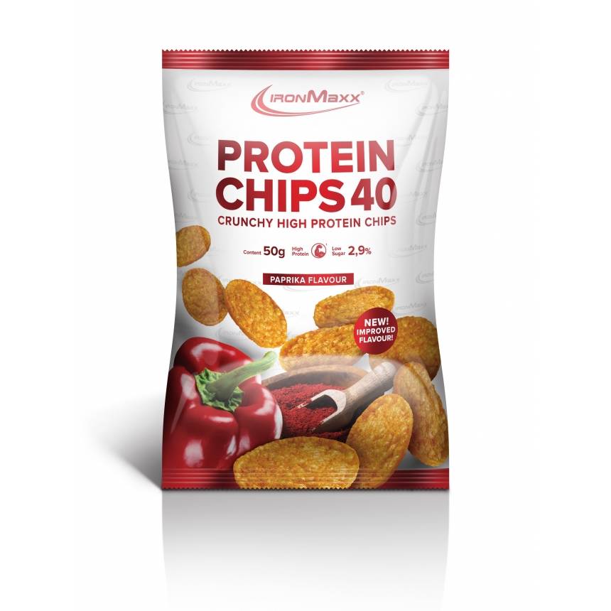 IronMaxx Protein Chips 50g, Smak: Papryka