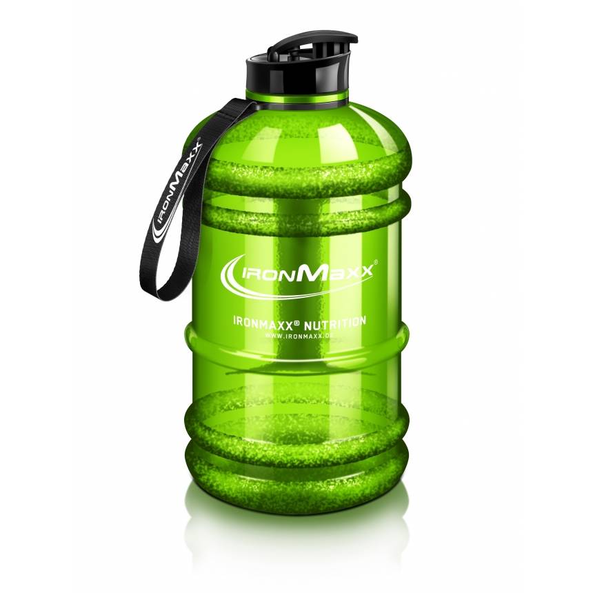 Ironmaxx Bidon Water Gallon byszczcy 2200 ml, Kolor: Zielony