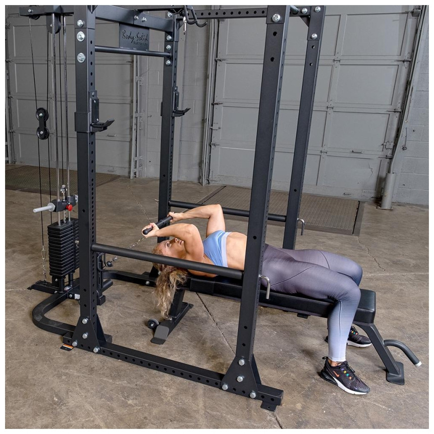 POWER RACK klatka treningowa GPR400+ Wyciąg ze stosem