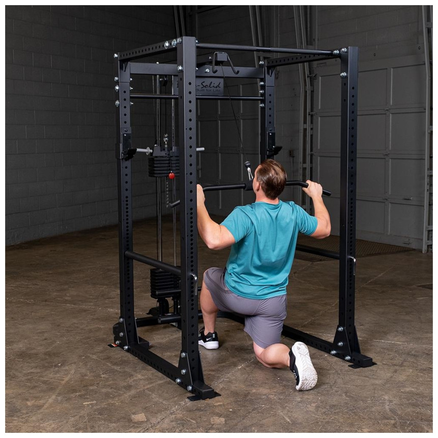 POWER RACK klatka treningowa GPR400+ Wyciąg GLA400