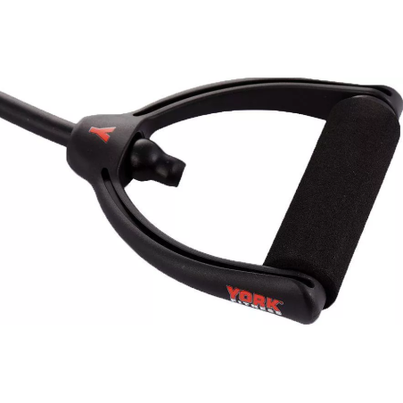 YORK FITNESS- GUMA OPOROWA Z UCHWYTAMI CZARNA