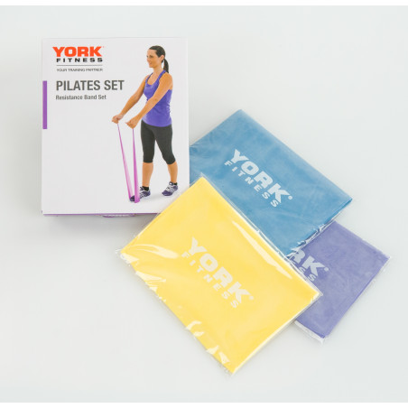 YORK- PILATES SET - ZESTAW 3 TAŚM DO PILATES