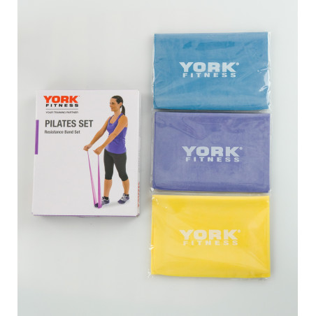 YORK- PILATES SET - ZESTAW 3 TAŚM DO PILATES