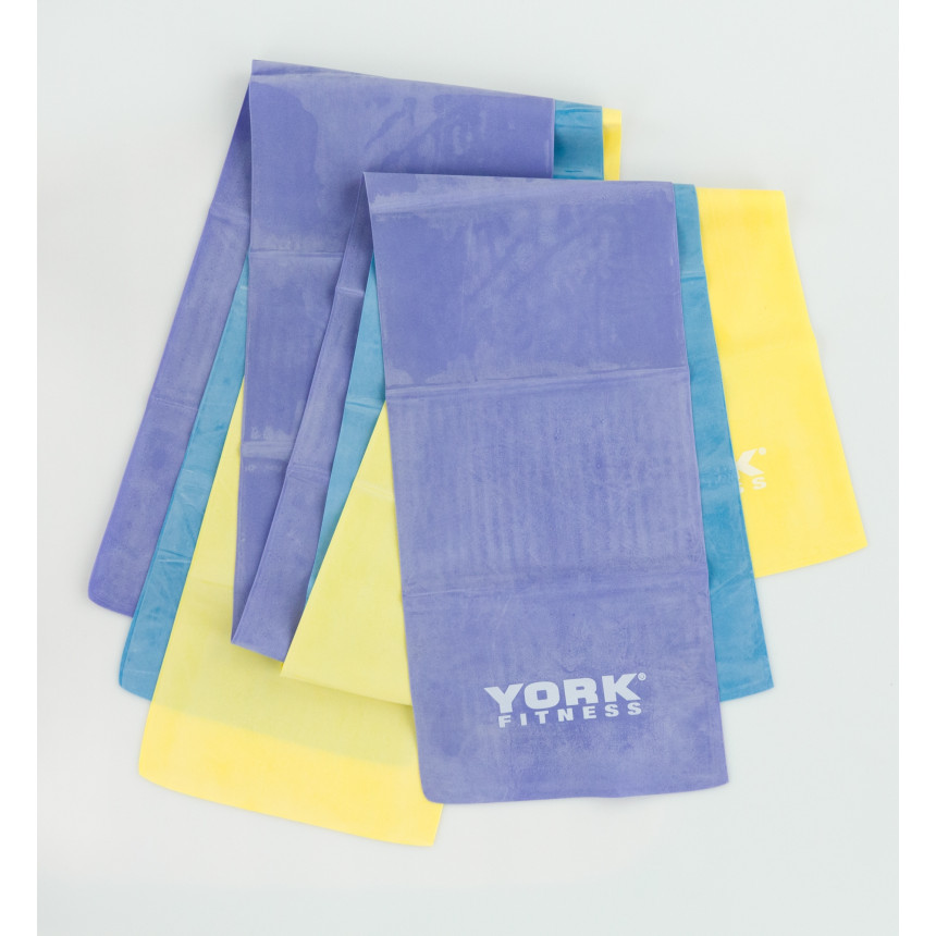 YORK- PILATES SET - ZESTAW 3 TAŚM DO PILATES