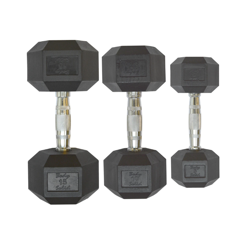 Body-Solid hantle gumowane HEX