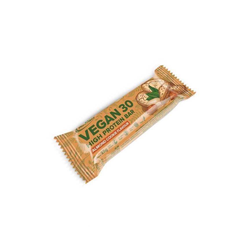 Ironmaxx Vegan 30 - Baton proteinowy wegaski 35g, Smak: Migda