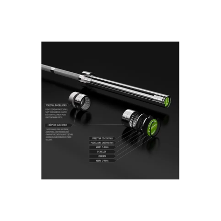 GRYF OLIMPIJSKI 20KG 2200MM HMS PREMIUM + ZACISKI LOCK