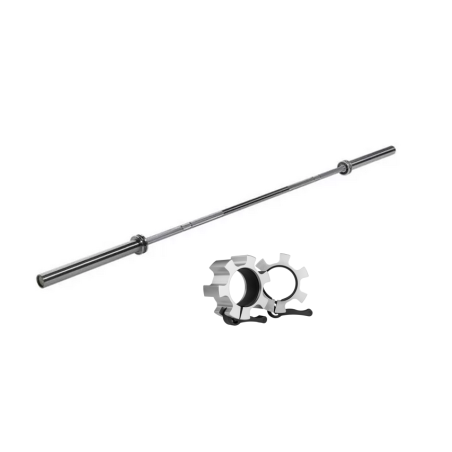 GRYF OLIMPIJSKI 20KG 2200MM HMS PREMIUM + ZACISKI LOCK