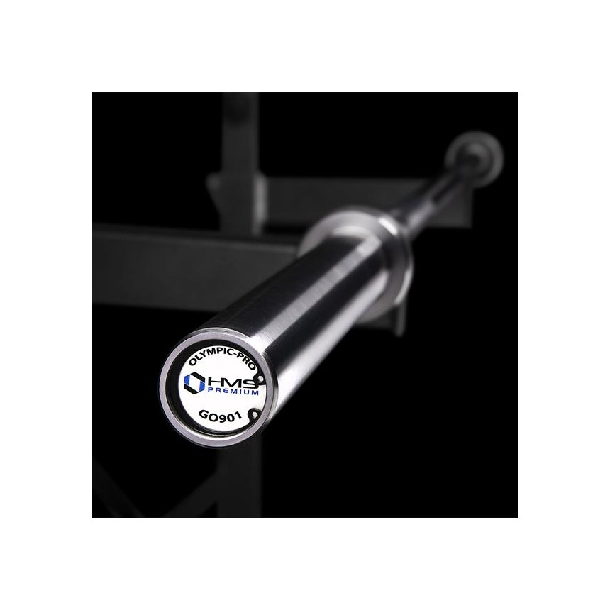 GRYF OLIMPIJSKI 20KG 2200MM HMS PREMIUM GO901 + SILVER ZACISKI