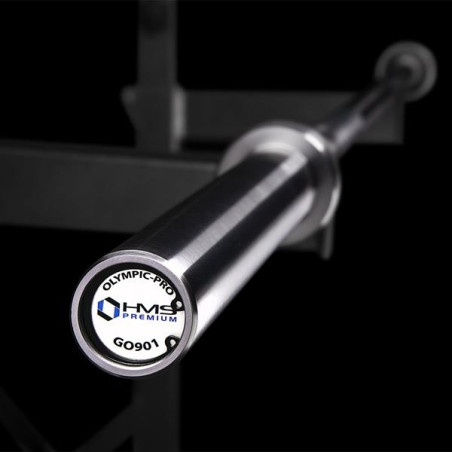 GRYF OLIMPIJSKI 20KG 2200MM HMS PREMIUM GO901 + SILVER ZACISKI