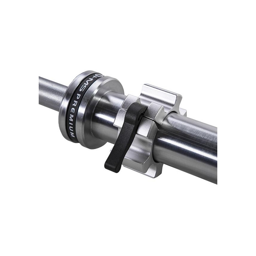 GRYF OLIMPIJSKI 20KG 2200MM HMS PREMIUM GO901 + SILVER ZACISKI