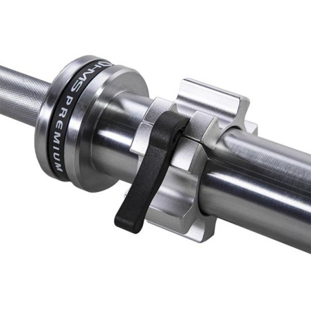 GRYF OLIMPIJSKI 20KG 2200MM HMS PREMIUM GO901 + SILVER ZACISKI