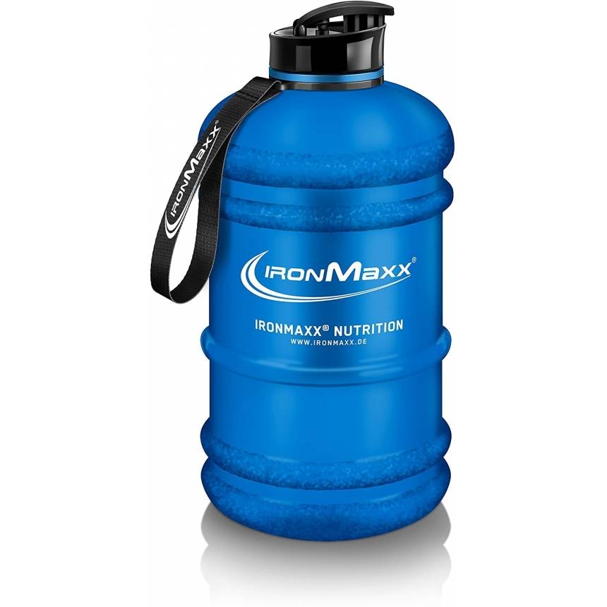 Ironmaxx Bidon Water Gallon Matowy 2200 ml, Kolor: Niebieski mat