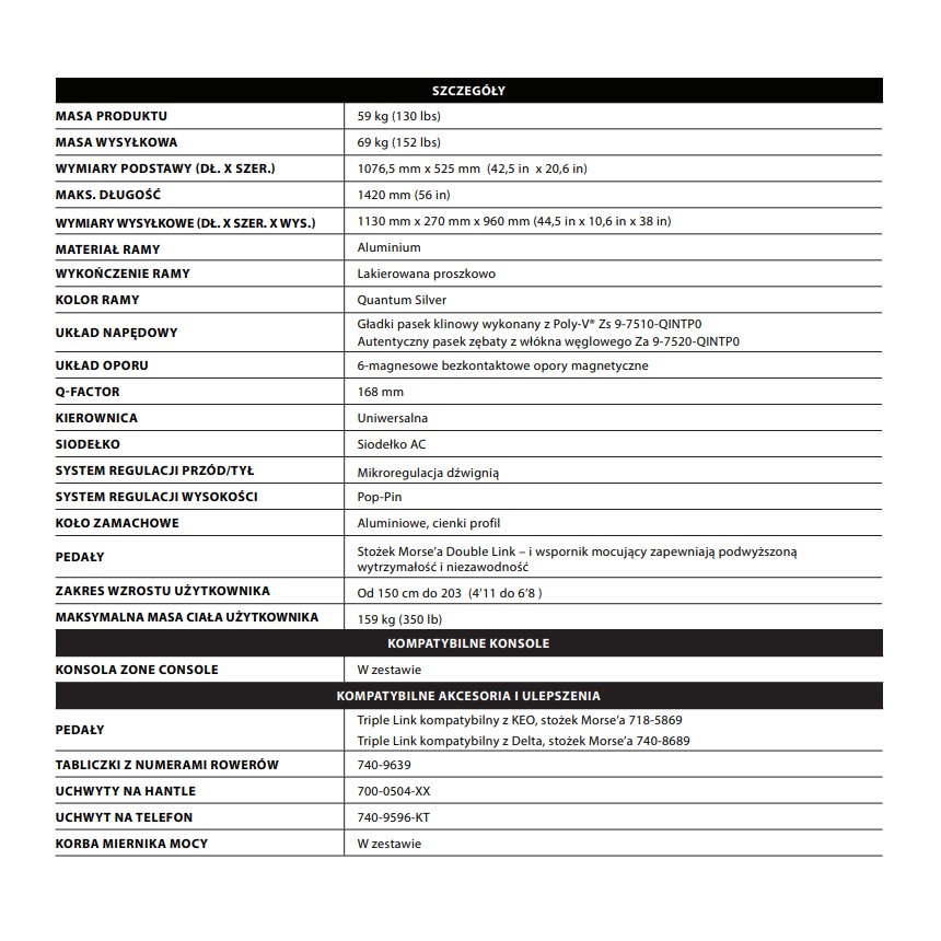 Schwinn Z BIKE rower spinningowy z miernikiem mocy