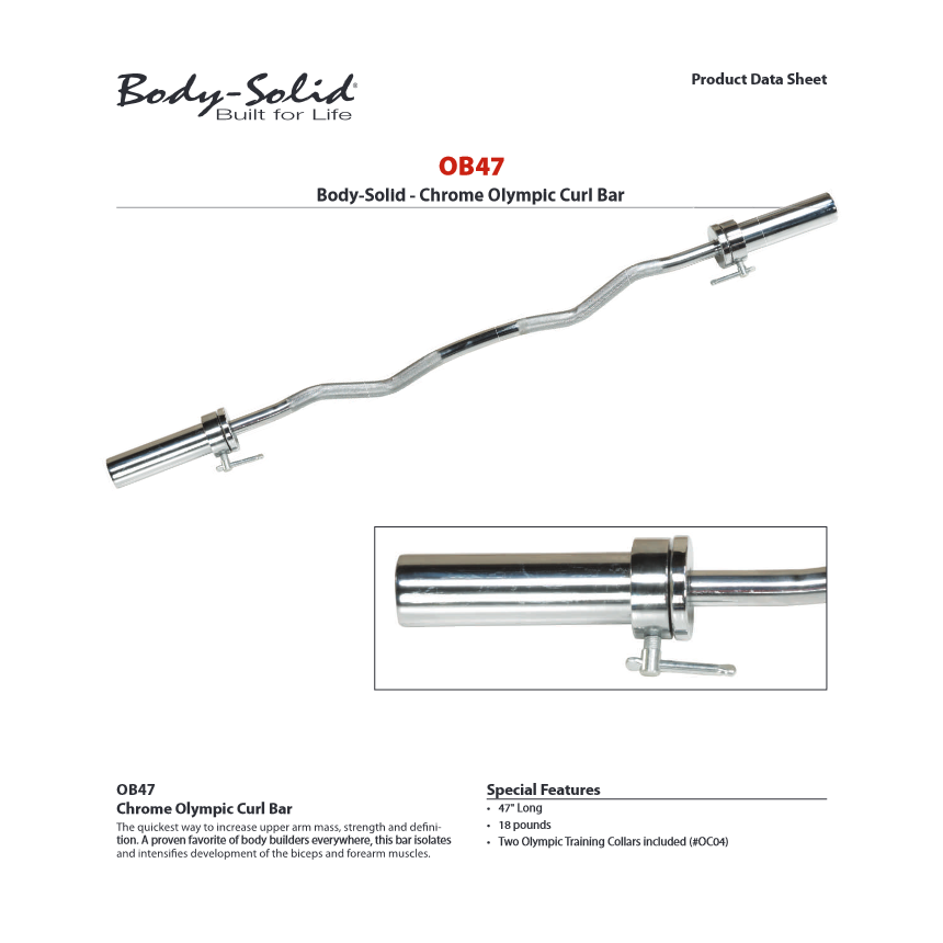 Body-Solid Gryf Olimpijski łamany 8kg