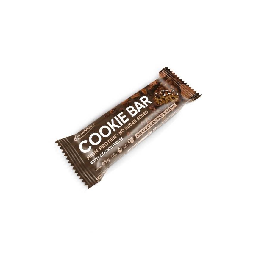 Ironmaxx Cookie Bar- baton biakowy - 45g, Smak: Brownie czekoladowe