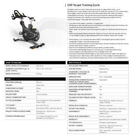 Matrix Fitness Rower treningowy CXP Training Cycle