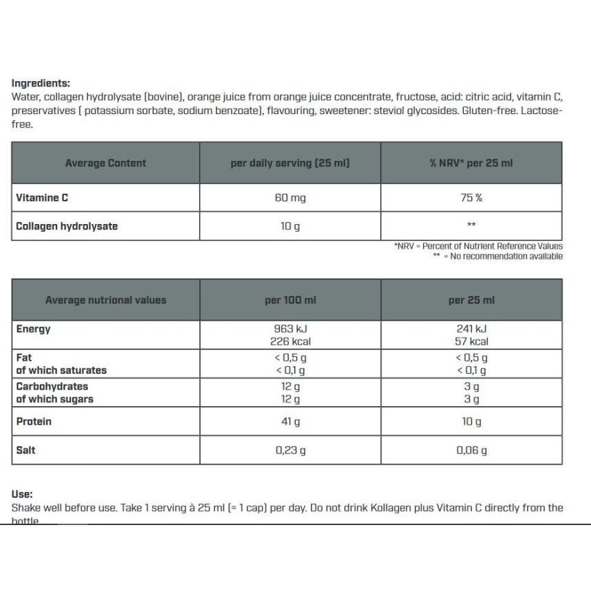 Energybody Kolagen Fortigel - Zdrowe Stawy, Mięśnie, Kości 1L