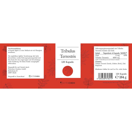 Phytochem Tribulus Terrestris Buzdyganek 120 kap 1200 mg