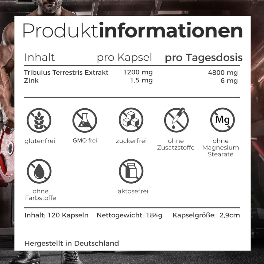 Phytochem Tribulus Terrestris Buzdyganek 120 kap 1200 mg