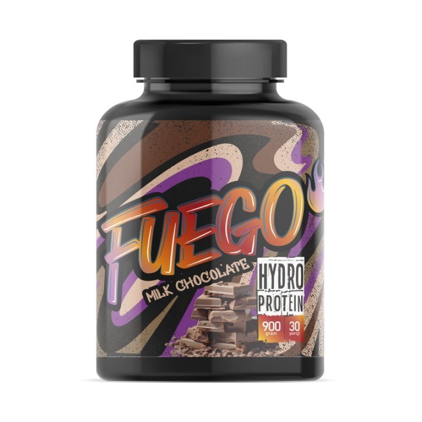 Fuego Hydro Protein 900 g Mleczna Czekolada – Szybka regeneracja z pysznym smakiem