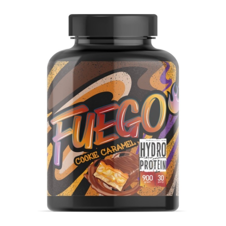 Fuego Hydro Protein 900 g Karmelowe Ciastko – Hydrolizat Białka dla Szybkiej Regeneracji