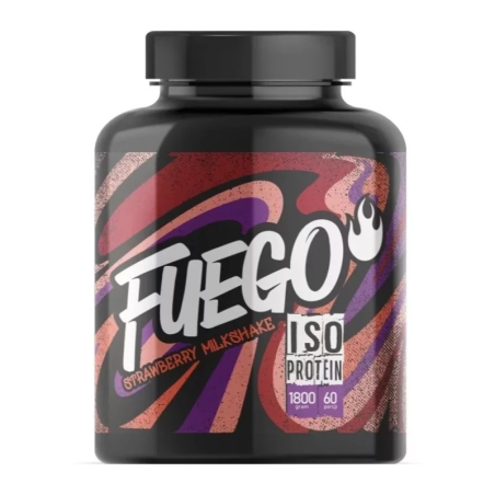 Fuego ISO Protein 1800 g truskawka – Wysokiej Jakości Izolat Białka Serwatkowego WPI