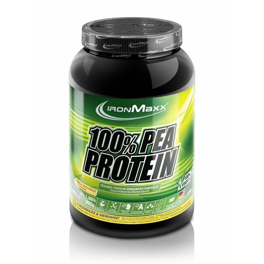 Ironmaxx Pea Protein - Wegaskie biako grochu 900g, Smak: Wanilia